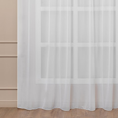 Тюль искусственный шелк белый 300х260 см Amore Mio (94633) - фото 3