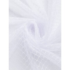 Тюль сетчатая ткань белый 250х260 см Amore Mio (18760) - фото 3