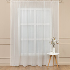 Тюль искусственный шелк шампань 300х260 см Amore Mio (95212) - фото 1