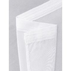 Тюль искусственный шелк белый 300х270 см Amore Mio (95538) - фото 3