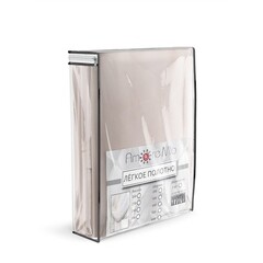 Тюль искусственный шелк бежевый 400х300 см Amore Mio (7820) - фото 4