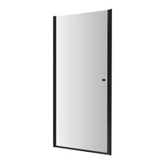 Изображение товара Душевая дверь Dolphin TN-03B стекло прозрачное 80х195 см профиль черный 6 мм распашная (54930309-14)