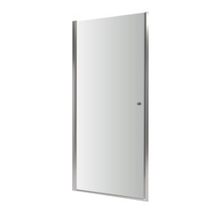 Душевая дверь Dolphin TN-03 стекло прозрачное 90х195 см профиль хром 6 мм распашная (54930309-11) - фото 1