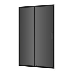 Изображение товара Душевая дверь RGW CL-13B стекло тонированное 150х195 см профиль черный 6 мм раздвижная (06091315-34)