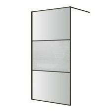 Душевая перегородка RGW WA-09B черная 120х200 см стекло рифленое 8 мм (06100912-224)