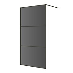 Душевая перегородка RGW WA-09B черная 100х200 см стекло тонированное 8 мм (06100910-34) - фото 1