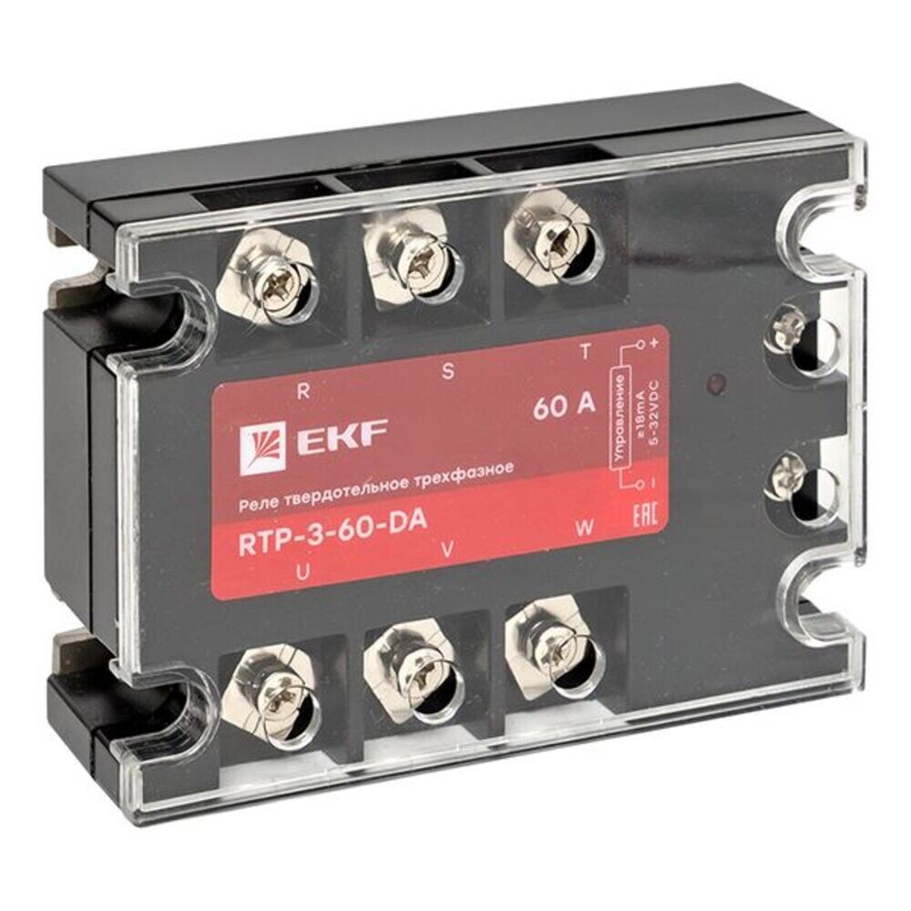 Изображение товара Твердотельное реле EKF PROxima RTP 60А 480В AC трехфазное