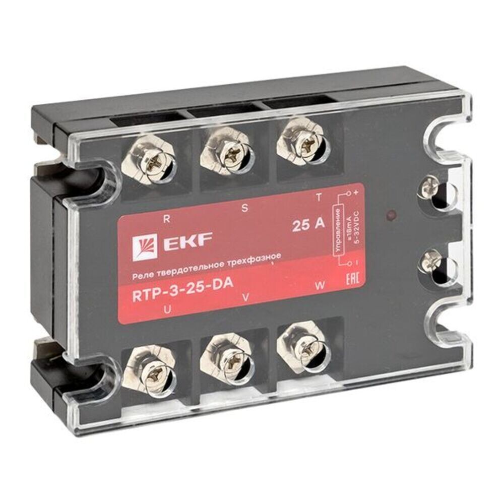 

Реле твердотельное EKF PROxima RTP (rtp-3-25-da) трехфазное 480 В 25 А тип AC