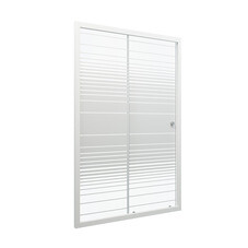 Душевая дверь Triton Слайд стекло с узором 120х185 см профиль белый 4 мм раздвижная (Щ0000064613)