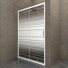 Душевая дверь Triton Слайд стекло с узором 120х185 см профиль белый 4 мм раздвижная (Щ0000064613) - фото 5