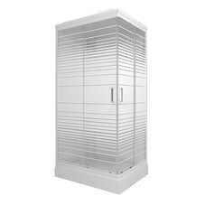 Душевая кабина Triton Квадро 100х80х228 см стекло прозрачное 4 мм с низким поддоном прямоугольник