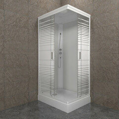 Душевая кабина Triton Квадро 120х80х228 см стекло прозрачное 4 мм с низким поддоном прямоугольник - фото 5