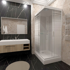 Душевая кабина Triton Квадро 120х80х228 см стекло прозрачное 4 мм с низким поддоном прямоугольник - фото 3