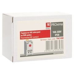 Термостат на DIN-рейку NC EKF PROxima 43х33х60 мм 230 В IP20 10 А (TNC10M) - фото 2