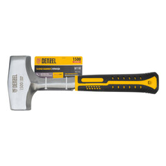 Кувалда кованая цельнометаллическая Denzel 1,5 кг фибергласовая ручка (11012) - фото 2