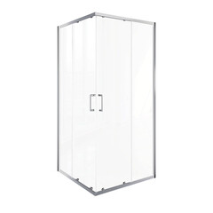 Изображение товара Душевой уголок Good Door Lite CR-100-C-CH хром 100х100х190 см квадрат стекло прозрачное 5 мм (ЛТ00006)