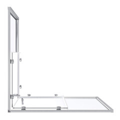 Душевой уголок Good Door Lite CR-100-C-CH хром 100х100х190 см квадрат стекло прозрачное 5 мм (ЛТ00006) - фото 7