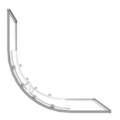 Душевой уголок Good Door Lite R-90-C-CH хром 90х90х190 см четверть круга стекло прозрачное 5 мм (ЛТ00002) - фото 5