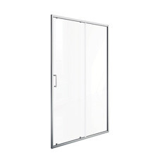 Душевая дверь раздвижная стекло прозрачное Good Door Lite WTW-130-C-CH 130х190 см профиль хром (ЛТ00009)