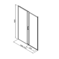 Душевая дверь Good Door Lite WTW-130-C-CH стекло прозрачное 130х190 см профиль хром 5 мм раздвижная (ЛТ00009) - фото 4