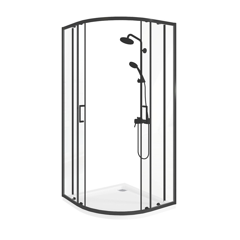 

Душевой уголок Good Door Lite R-80-C-B черный 80х80х190 см четверть круга стекло прозрачное 5 мм (ЛТ00028)