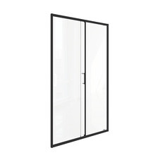 Душевая дверь раздвижная стекло прозрачное Good Door Lite WTW-130-C-B 130х190 см профиль черный (ЛТ00020)