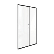 Душевая дверь Good Door Lite WTW-140-C-B стекло прозрачное 140х190 см профиль черный 5 мм раздвижная (ЛТ00019)