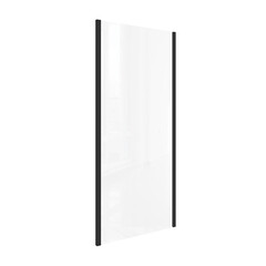 Изображение товара Боковая стенка Good Door Lite SP-90-C-B черная 90х190 см стекло прозрачное 5 мм (ЛТ00016)