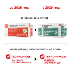 Экструдированный пенополистирол Технониколь Carbon Eco SP Шведская плита 100х580х2360 мм - фото 2