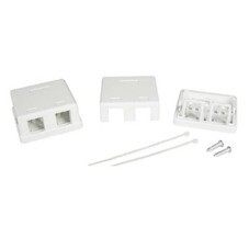 Коробка розеточная для модулей Keystone DKC RJ45 2 гнезда (RNW2WH)