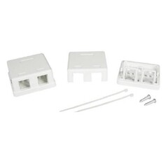 Изображение товара Коробка розеточная для модулей Keystone DKC RJ45 2 гнезда (RNW2WH)