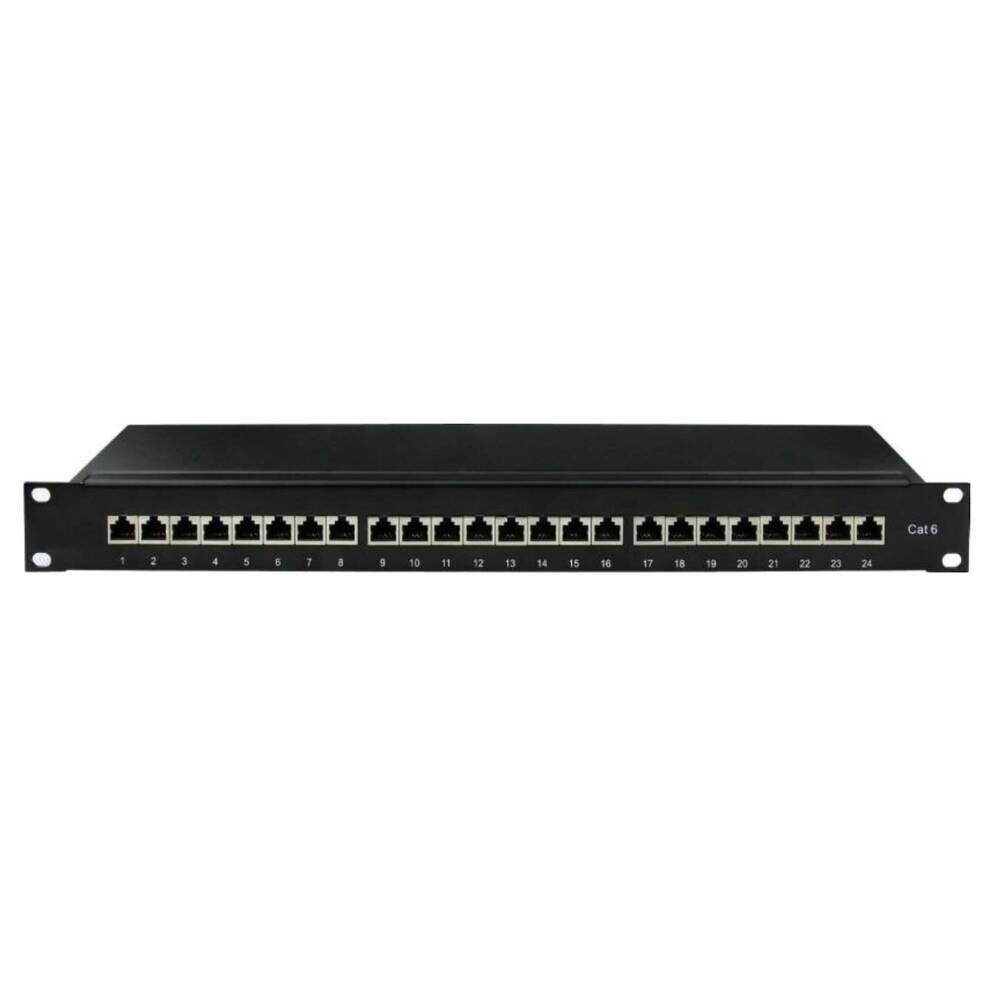 Изображение товара Экранированная патч-панель DKC 1U 24 порта CAT6 RJ45 19 дюймов