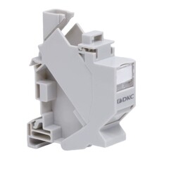 Изображение товара Переходник для модулей Keystone DKC RJ45 на DIN-рейку белый (RNW1DIN)
