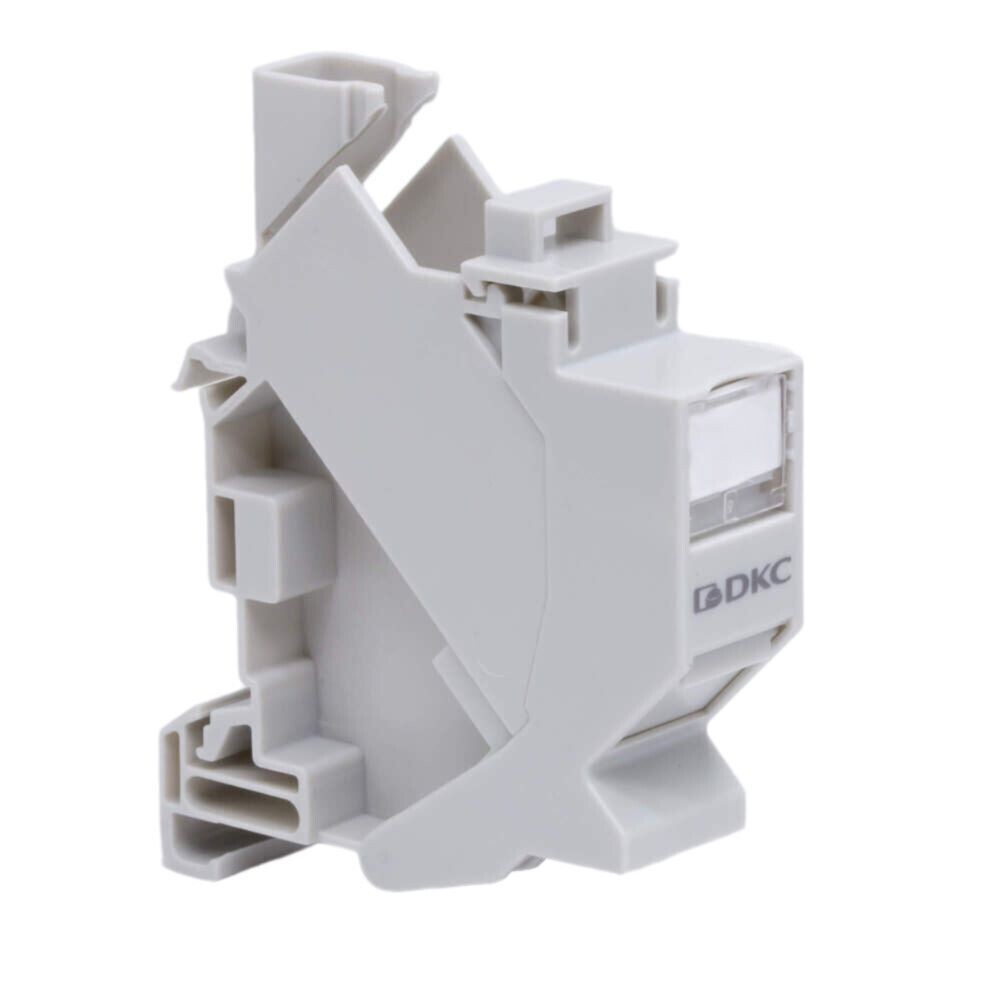 

Переходник для модулей Keystone DKC RJ45 на DIN-рейку белый (RNW1DIN)