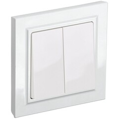 Выключатель IEK Brite ВСР10-2-0-БрБ двухклавишный встраиваемый белый (BR-V20-0-10-K01-F) - фото 7