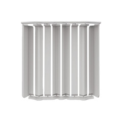 Накладка для прямоугольного плинтуса Идеал Дюра 80 мм светло-серая (8 шт.) - фото 2