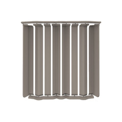 Накладка для прямоугольного плинтуса Идеал Дюра 80 мм платиново-серая (8 шт.) - фото 2