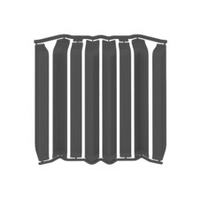 Накладка для прямоугольного плинтуса Идеал Дюра 80 мм графит (8 шт.)