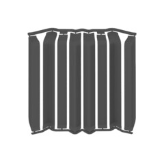 Накладка для прямоугольного плинтуса Идеал Дюра 80 мм графит (8 шт.) - фото 1