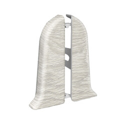 Заглушка торцевая Идеал Классик 55 мм дуб айсберг левая-правая S-профиль (2 шт.) - фото 1