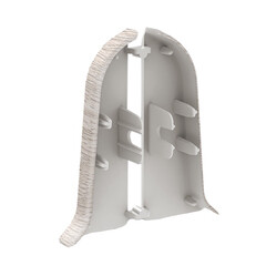 Заглушка торцевая Идеал Классик 55 мм ясень левая-правая S-профиль (2 шт.) - фото 2