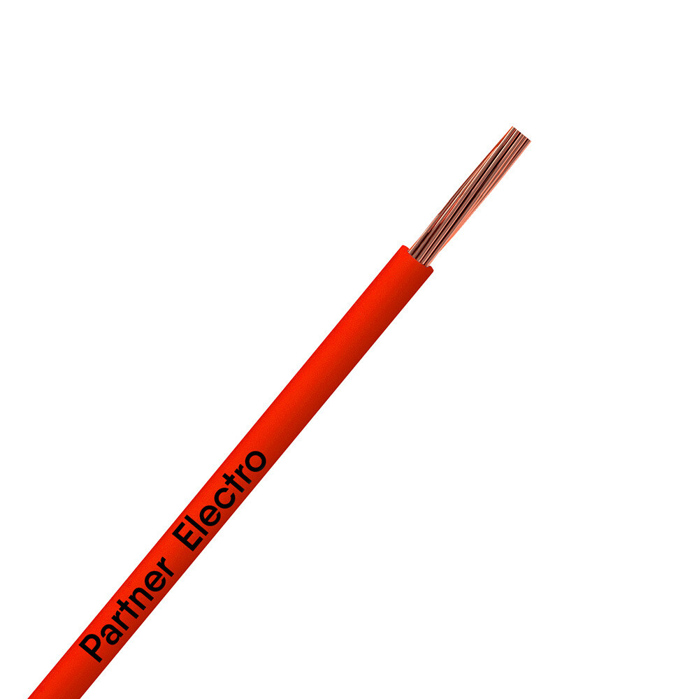 Провод Партнер Электро ПуГВнг(А)-LS 1х6 красный