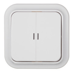 Выключатель Svet двухклавишный накладной белый с подсветкой (SV1001-0006) - фото 1