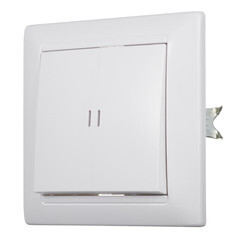 Выключатель Svet двухклавишный встраиваемый белый с подсветкой (SV1001-0010) - фото 3