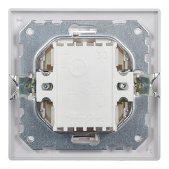 Переключатель Svet одноклавишный встраиваемый белый (SV1001-0016) - фото 4