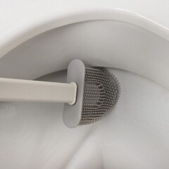 Ершик для унитаза Доляна Лилу подвесной пластик/силикон белый (5469869) - фото 12