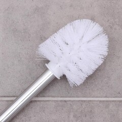 Ершик для унитаза пластик хром/белый (5177128) - фото 2