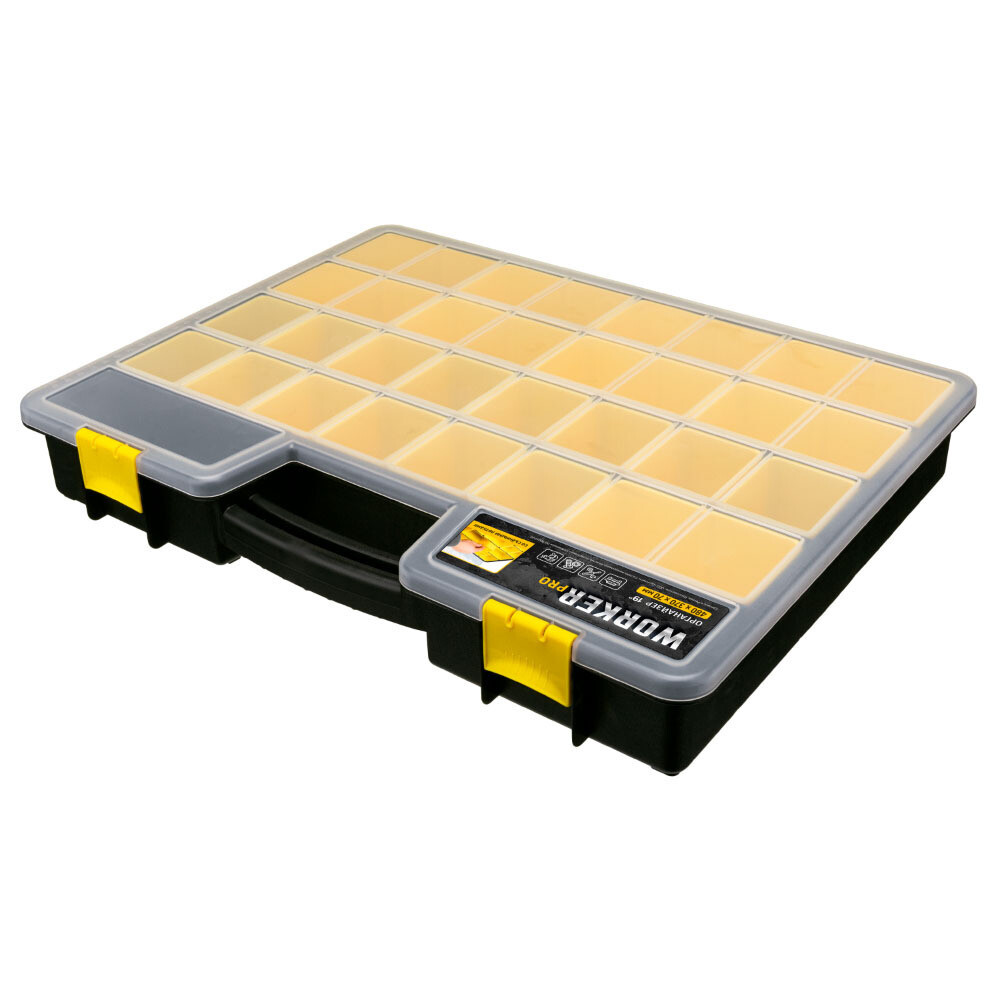 

Органайзер для крепежа БытПласт Worker Pro 480х370х70 мм (43522871100), Серый