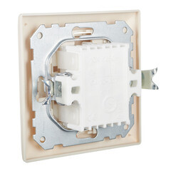 Переключатель Svet одноклавишный встраиваемый бежевый (SV1001-0017) - фото 3