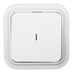 Выключатель Svet одноклавишный накладной белый с подсветкой (SV1001-0001) - фото 1